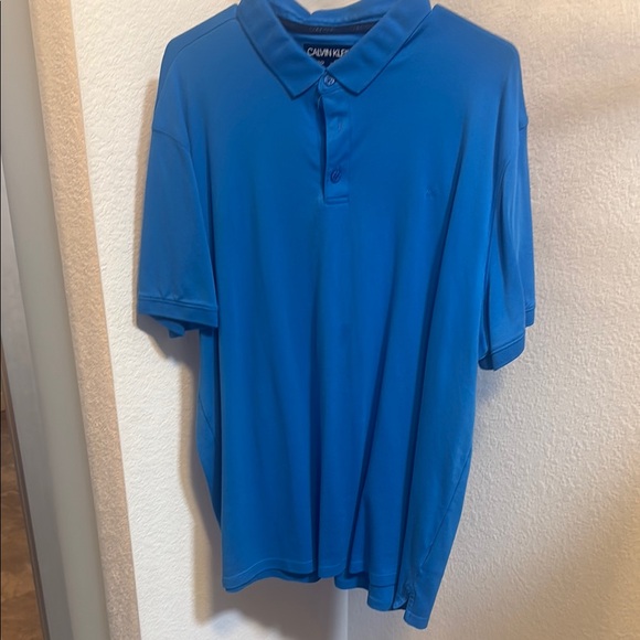 Calvin Klein Blue Polo Shirt Classic Fit - Picture 1 of 2